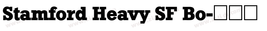 Stamford Heavy SF Bo字体转换